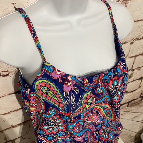 🆕24th & Ocean Tankini Top, Size S - Picture 3 of 7